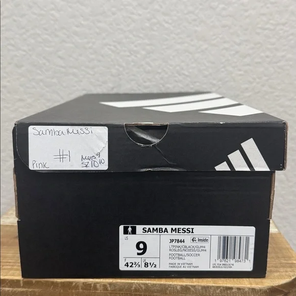 Adidas Samba Messi Pink Black Men 9 Women 10 - Picture 10 of 10